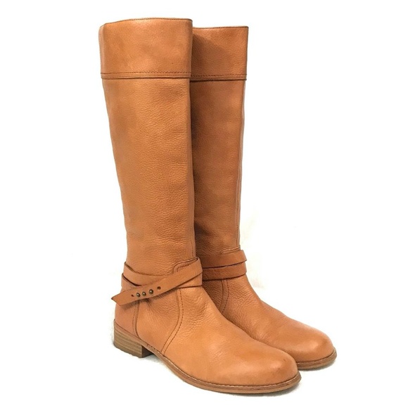 Lands End Blakeley Tan Riding Boots Size 9 - Picture 1 of 16